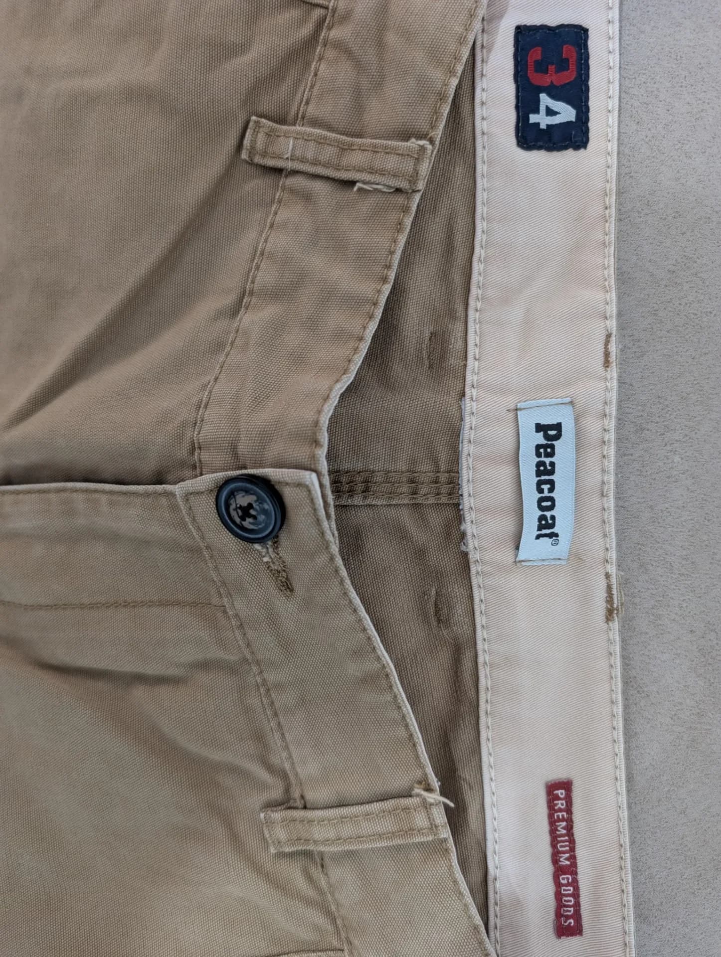 Trecerekshe distressed Peacoat, miniaturë 3